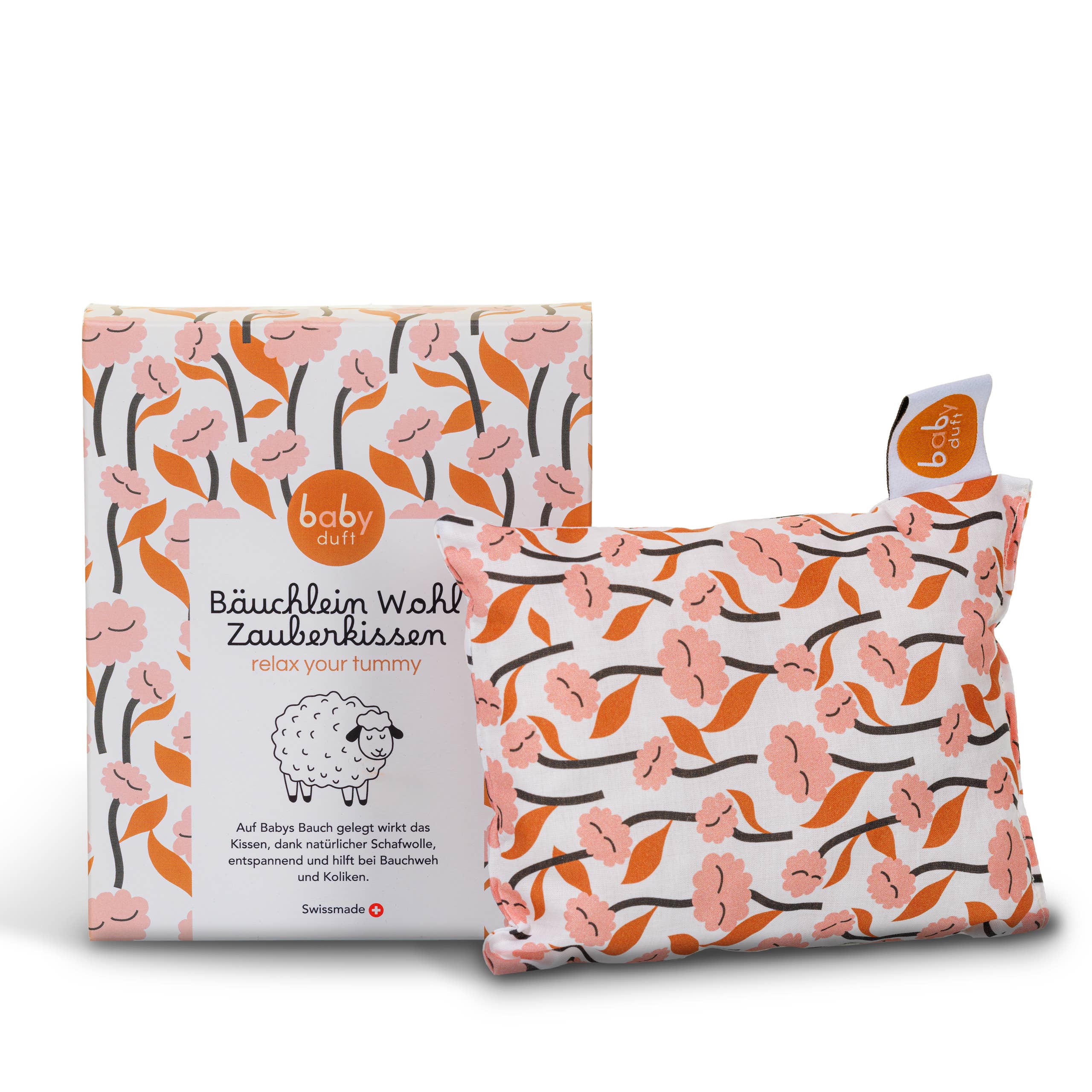 BABYDUFT natural aromacare – Großhandel Bettdecke – Kind & Baby – MAGISCHES KISSEN zur Bauchentspannung für Babys mit Schweizer Merinowolle1