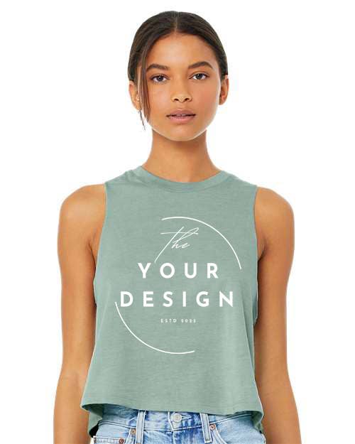 One Nine – wholesale Tank top – Women′s – Custom - Women's Racerback Crop Tank 2
