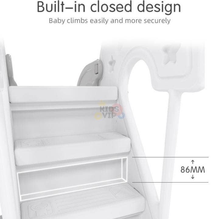 Blanco Tobogán de Números para Niños Interior/Exterior ? Escalones y Aro de Baloncesto de venta al por mayor en Faire8