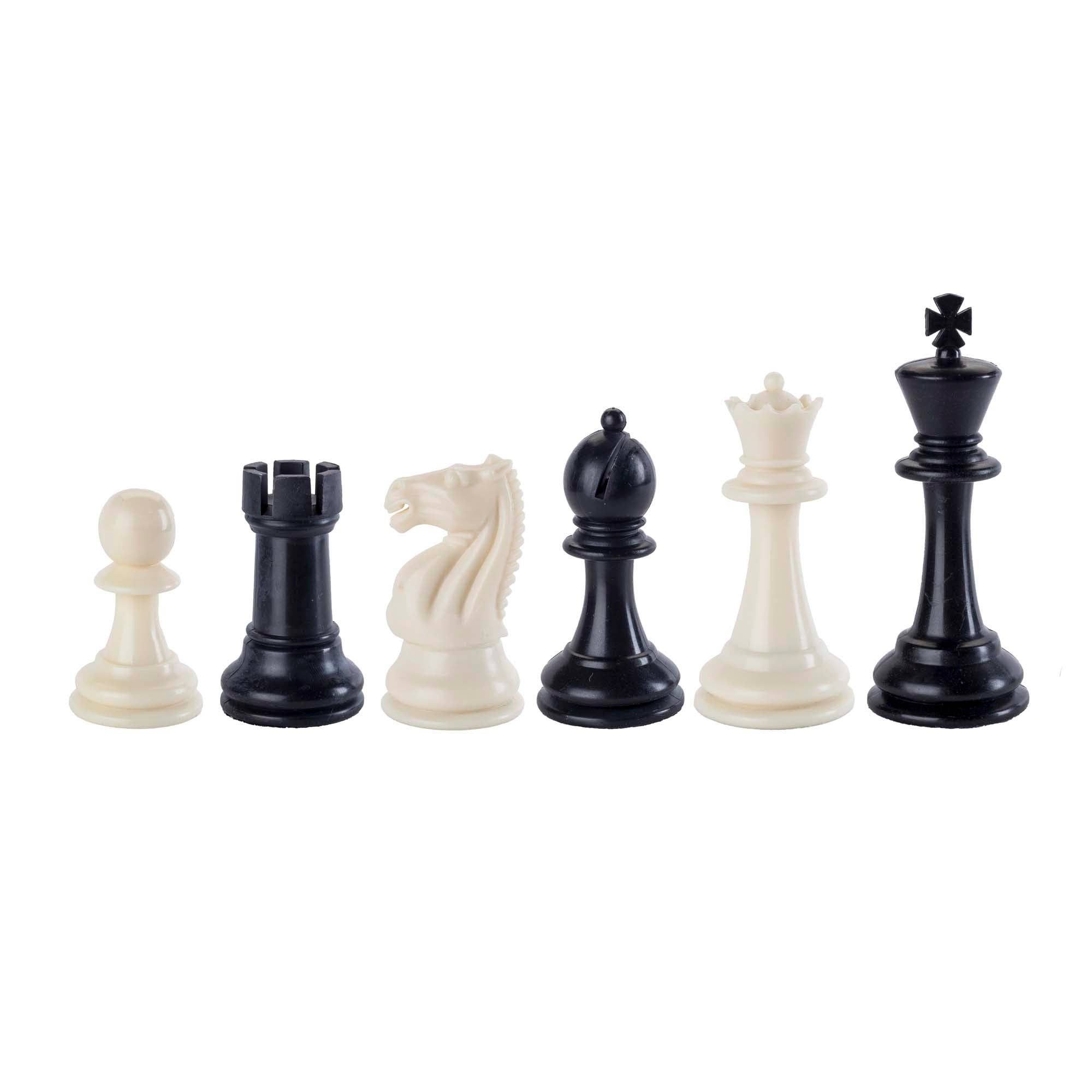 Wood Expressions - Wholesale Board Game - Plastic Staunton Tournament Chess Pieces, 3.75 in. King3