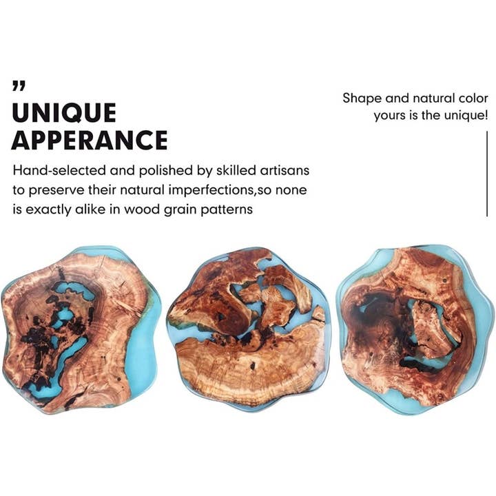 Tuzech Leather – wholesale Sidobord – Bord i naturlig kant med epoxiharts och valnötsträ, 20-tums hairpin-ben4