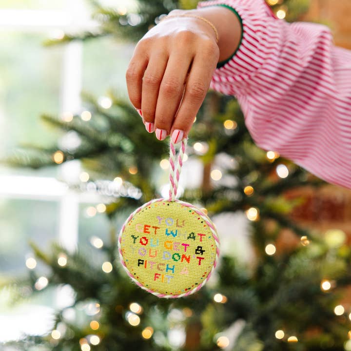 Furbish Studio - Wholesale Ornament - Needlepoint Ornament - Get What You Get2