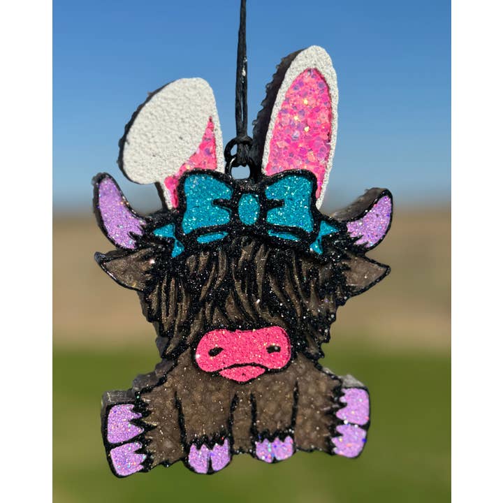 Easter Bunny Cow Car Freshie/Car Scent/air Freshener for wholesale by Scent Story Freshies