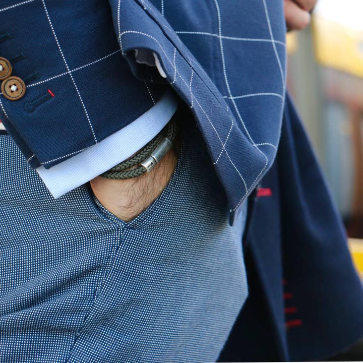 รtre - Bracelets & Accessories - Wholesale Jewelry - Men's - Men's Bracelet | Linea duo - vert3