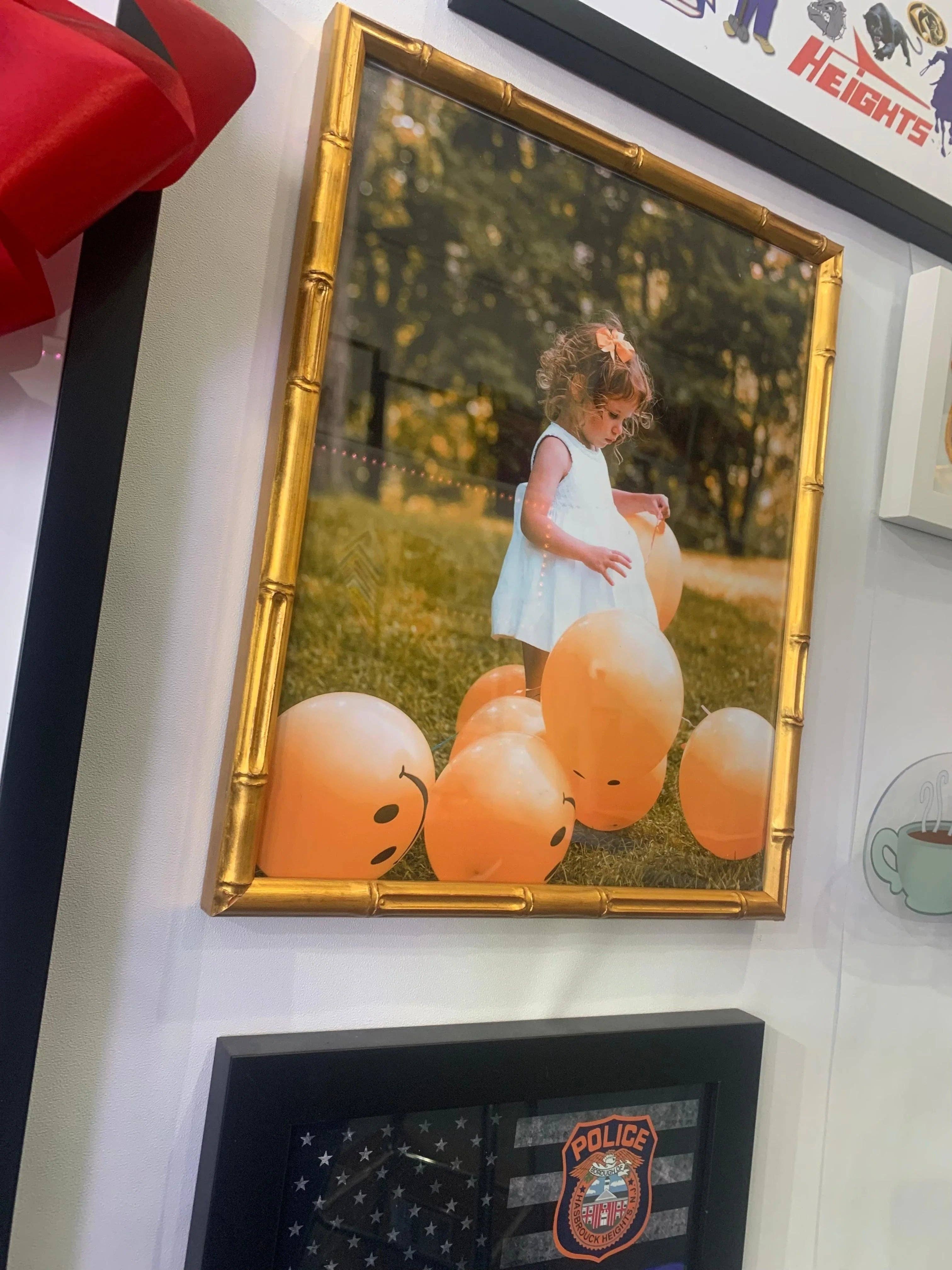 Modern Memory Design Picture Frames - Vente Cadres photos - Cadre photo en bambou doré 24x36 Galerie de cadres 24 x 364