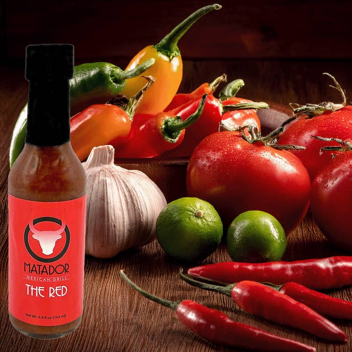 Spicy Habanero Hot Sauce The Red, Mexican Hot Pepper Sauce for wholesale by Old Town Spice Shop