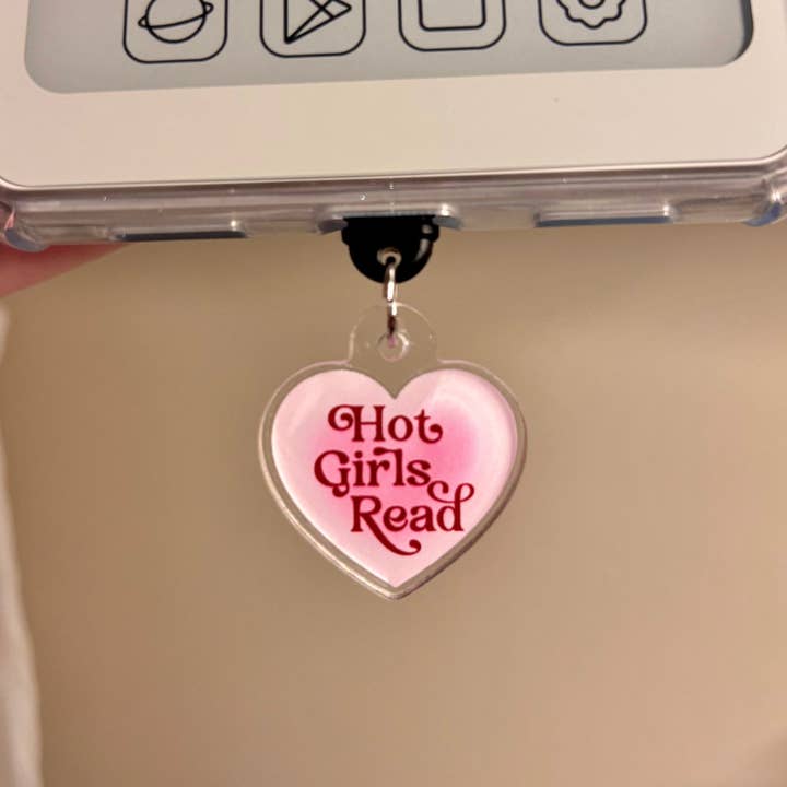 Awfullynerdy.co - Vente Porte-clés – femme - Bouchon anti-poussière USB-C Hot Girls Read2