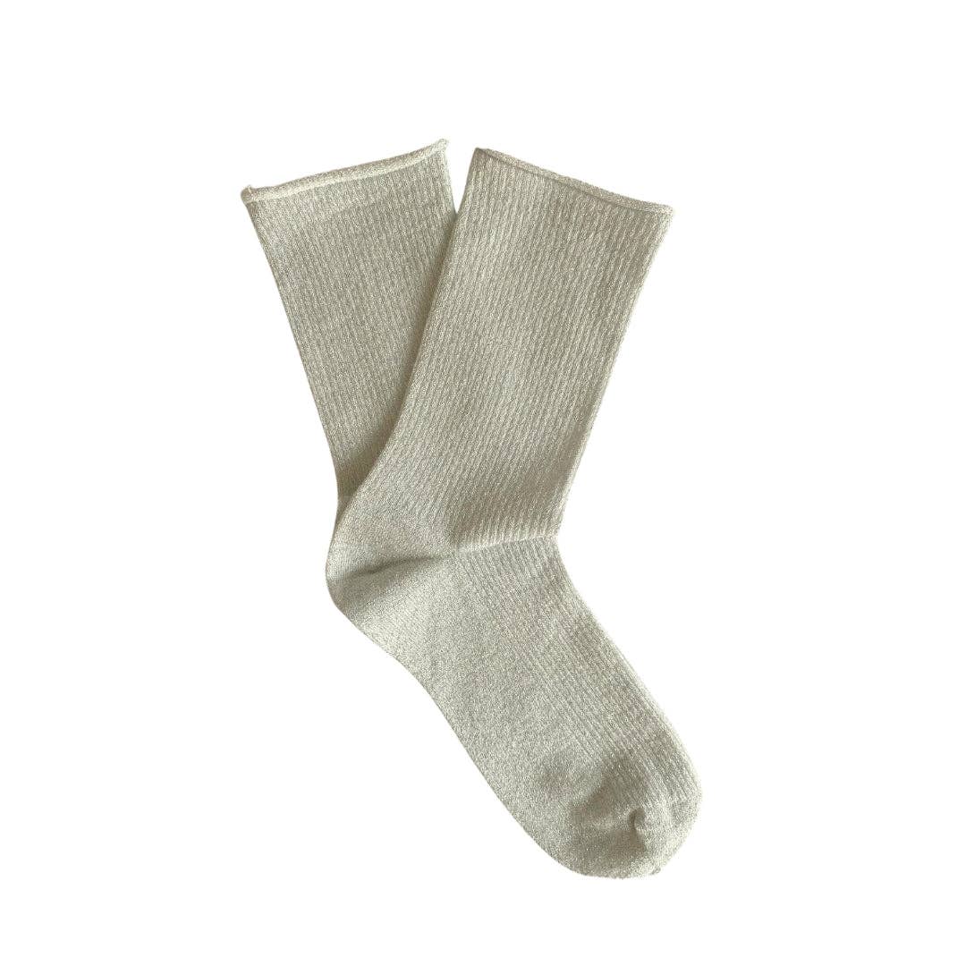 KLUE - Wholesale Socks - Women's - KLUE Glitter Lurex eco-friendly lyocell socks | White2