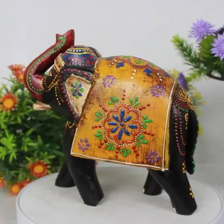 Wholesale Wooden Hand Painted Elephant - Home Decores for wholesale by Keeraft