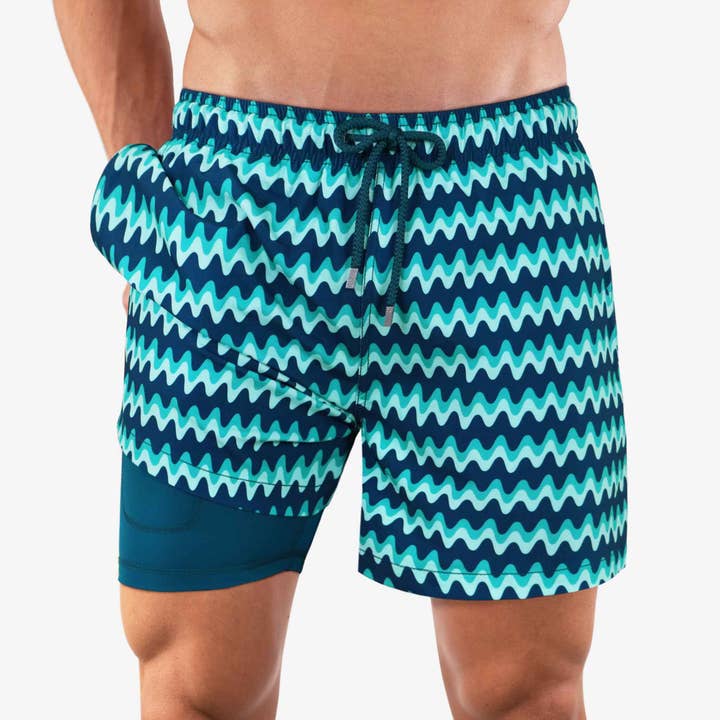 Men’s Premium Compression-Lined Hybrid Shorts – Copacabana for wholesale by CAPELLE MIAMI