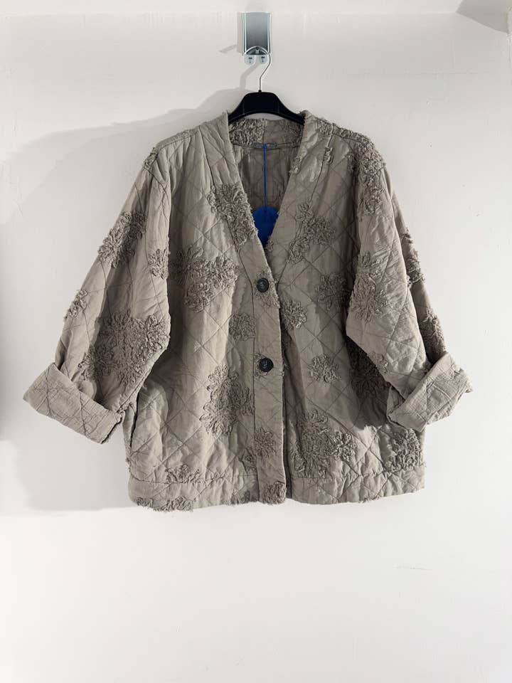 Happy look - Wholesale Jacket - Women's - Women's quilted cotton jacket – 3D embroidery, embossed