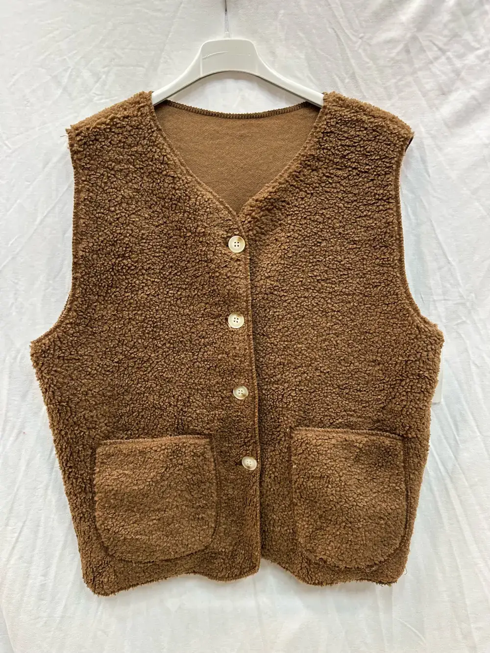 Mimi & Gogo - Vente Veste sans manches – femme - Gilet moumoute sans manches @6108_GiMoumoute1