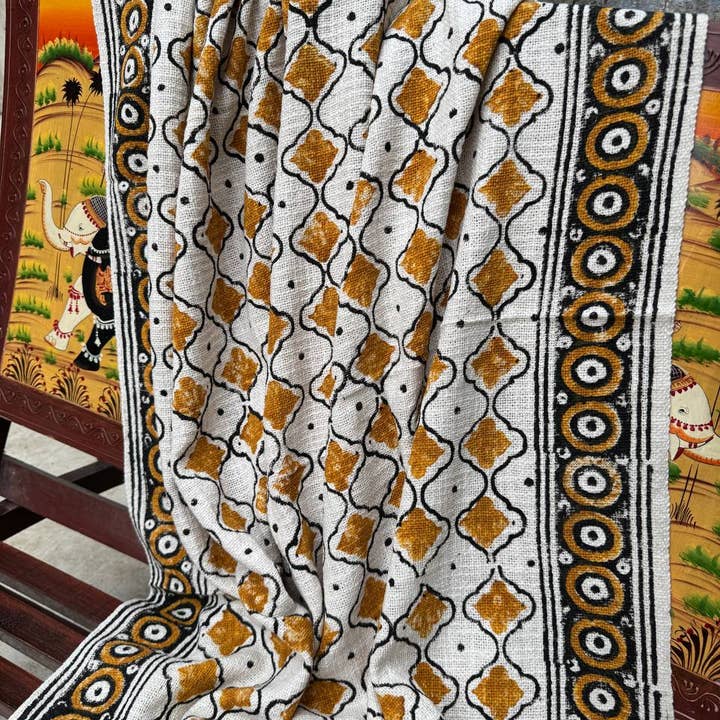 GYPSY STUDIO - Wholesale Throw Blanket - Pure Cotton Bedspread Block Printed Sofa & Beach Picnic Rugs1