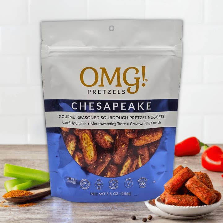 OMG! Pretzels - Wholesale Pretzels - Chesapeake Sourdough Pretzel Nuggets 5.5 oz0
