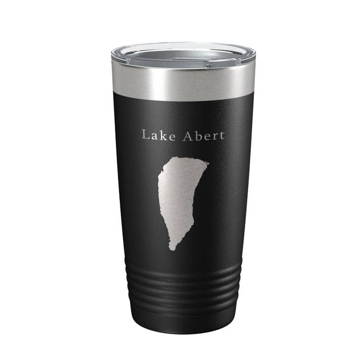 Lake Abert Map Tumbler Travel Mug Insulated Laser Engraved Coffee Cup Oregon 20 oz for wholesale by CarveBright