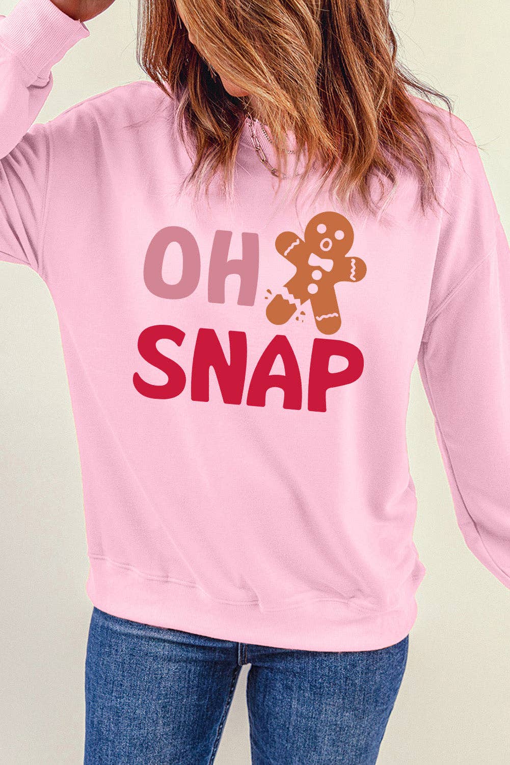 Pink OH SNAP Sweatshirt for wholesale on Faire0