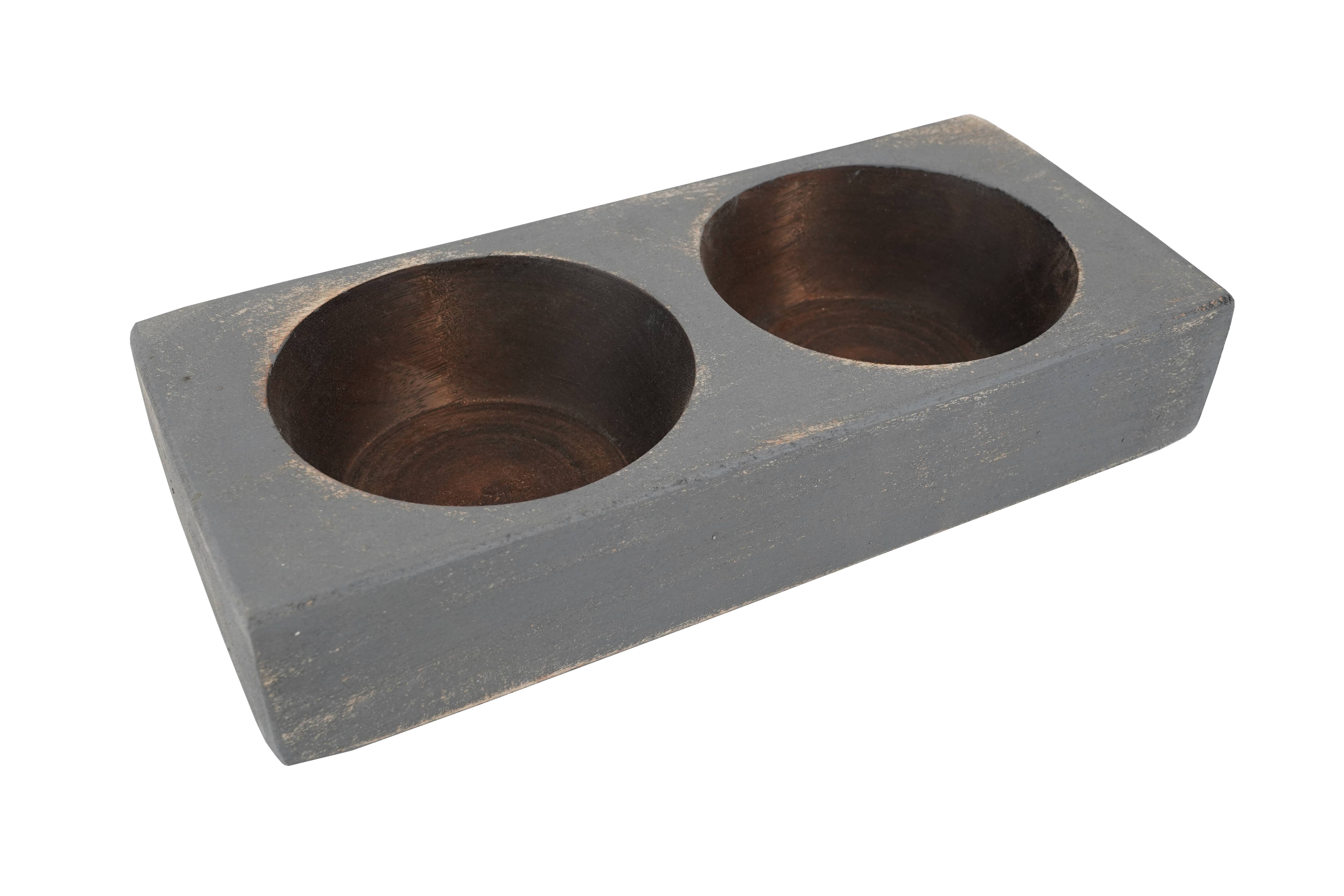 My Amigos Imports - Venta al por mayor Candelabros - Gran Compra-WH5P-Molde de Queso de Dos Agujeros-Decoración del Hogar #2-Gris-7€0