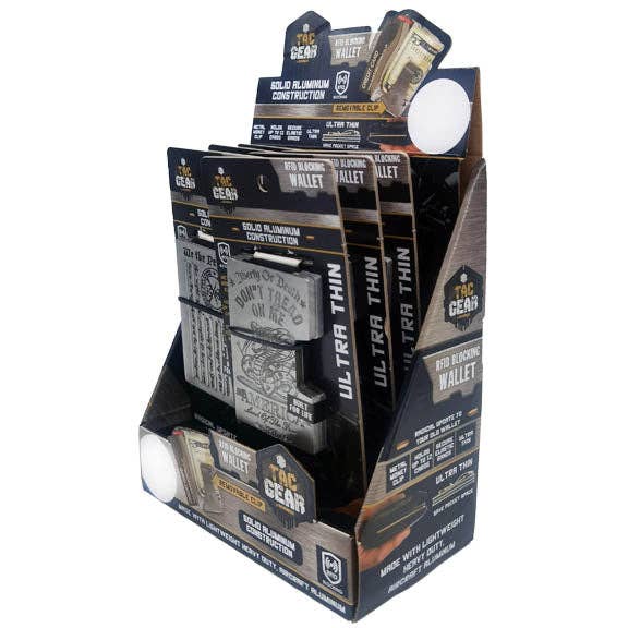 Novelty Brands - Wholesale Wallet - Men's - RFID Blocking Thin Wallet Patriot Assortment- 6/Display4