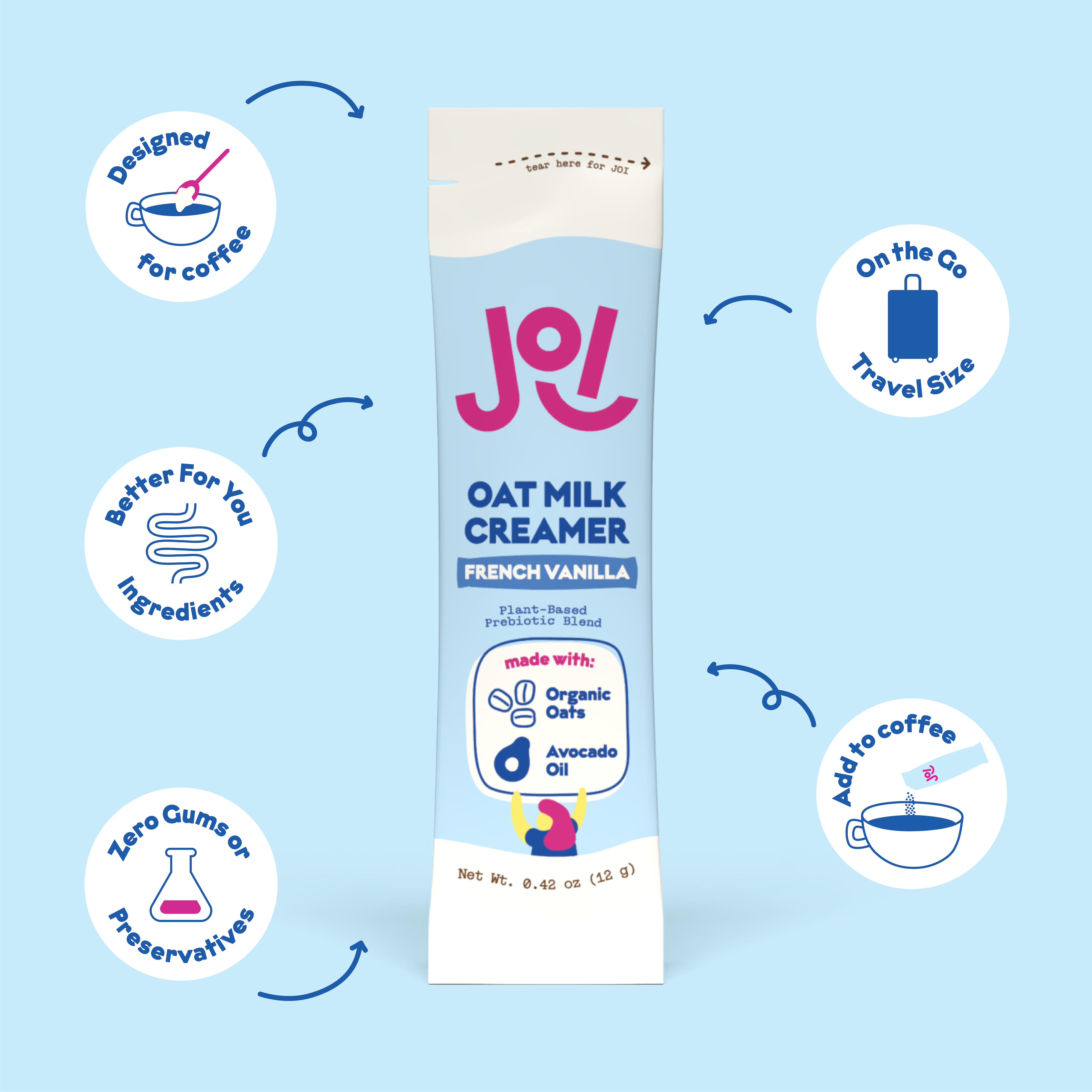 JOI - Wholesale Creamer - Oat Milk Creamer, French Vanilla - Singles5