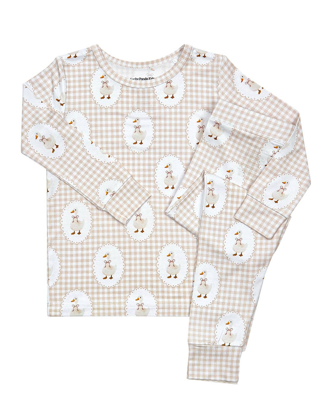 Lucky Panda Kids - Wholesale Sleepwear Set - Kids - Bamboo Two Piece Set | Gingham & Goose16