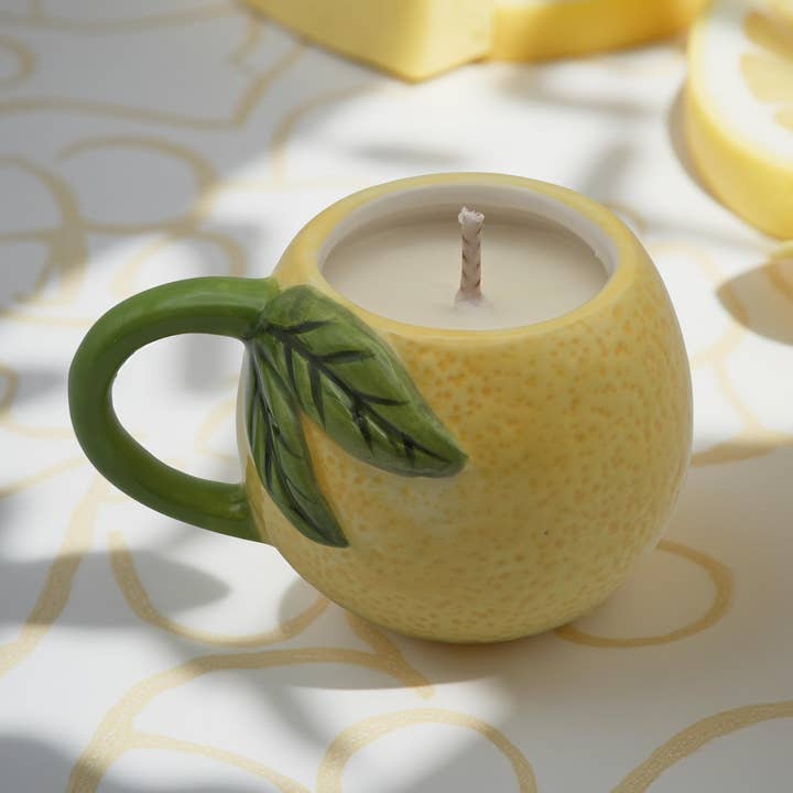 Mini Lemon Candle for wholesale by Simply Southern Homemade