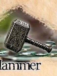 Player Token: Grey/Black Color Hammer In Metal Alloy for wholesale by Mayday Games