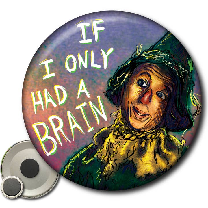 Als ik maar een brein had (Wizard of Oz) - Magneet voor wholesale door Static Cat Studio