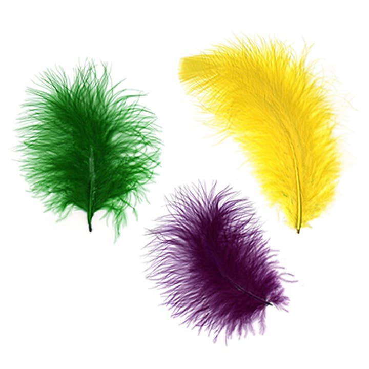 Loose Turkey Marabou Mix Dyed - Mardigras Mix for wholesale by Zucker Feather Products