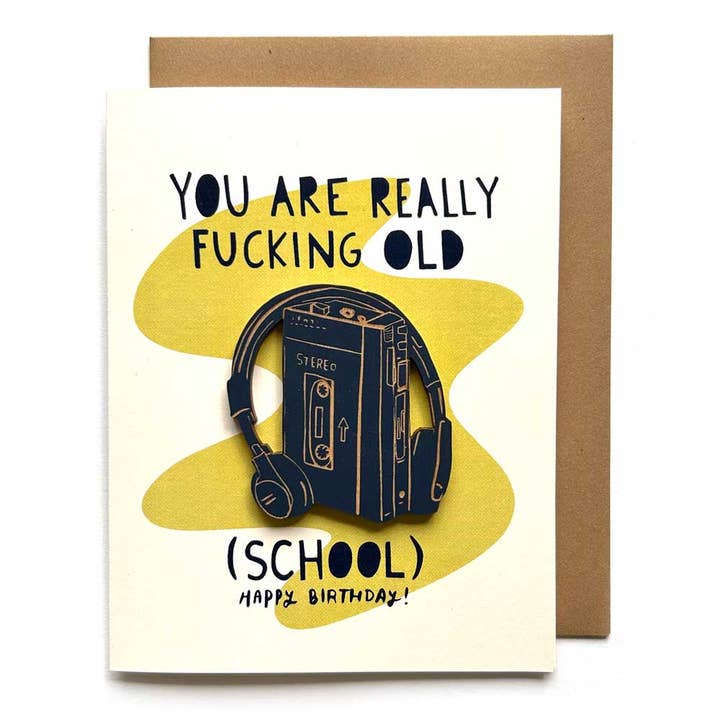 Old School - Walkman Magnet w/ Card for wholesale by SnowMade