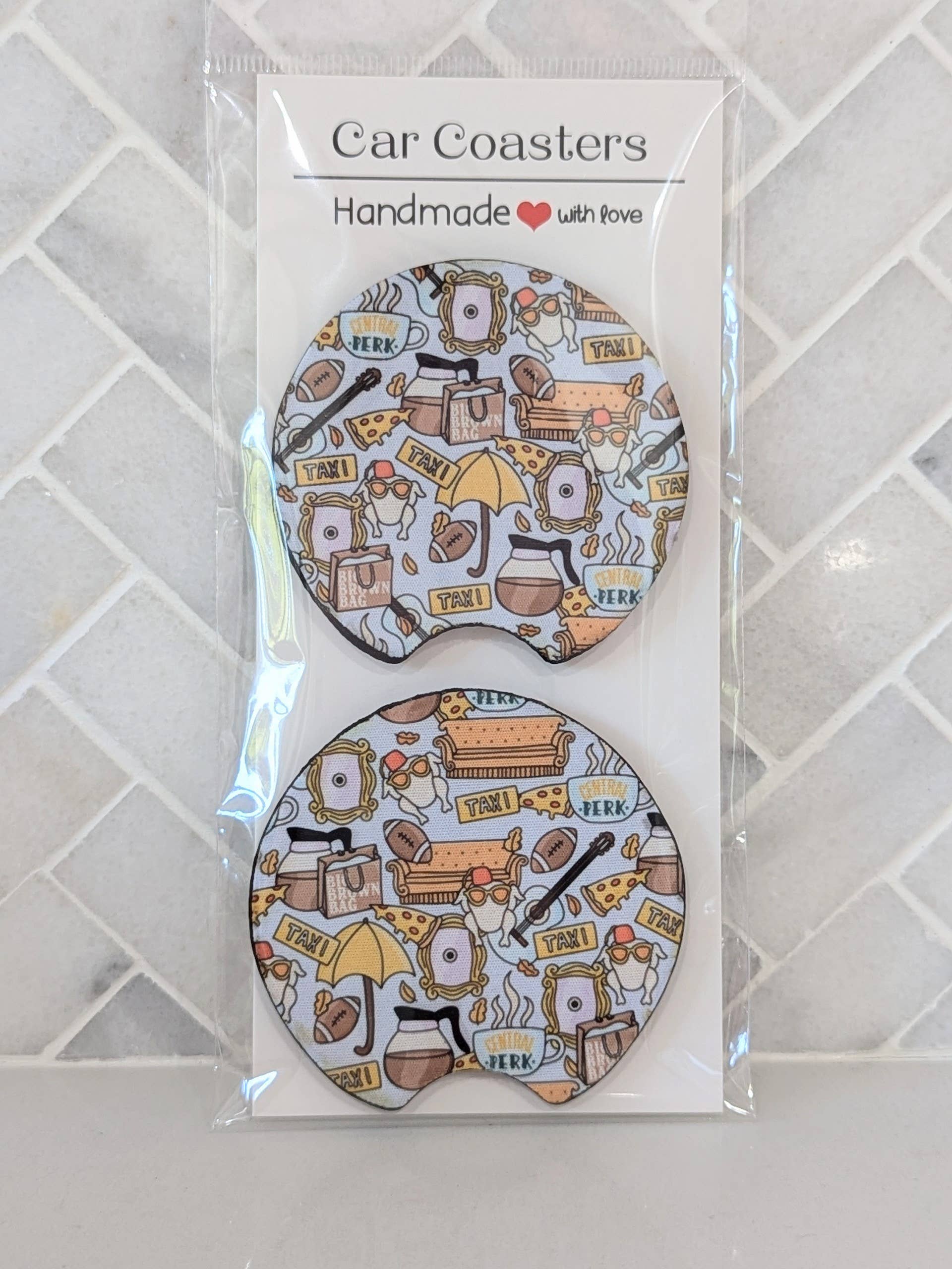 Sweet Bean Candle Collective - Wholesale Car Coaster - Women's - Friends Car Coasters