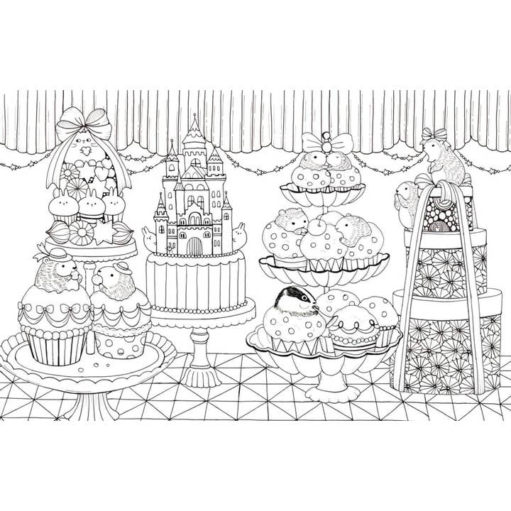 Hachette Book Group - Wholesale Coloring & Activity Book - Kids & Baby - A Million Kawaii Cuties Coloring Book5