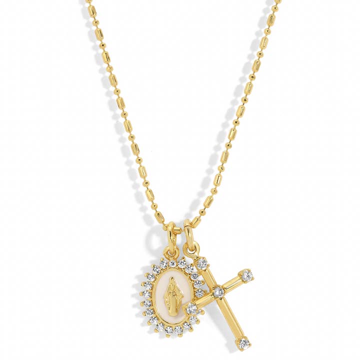 Virgen Maria Multi-Charm Halsband för wholesale av JOY DRAVECKY JEWELRY