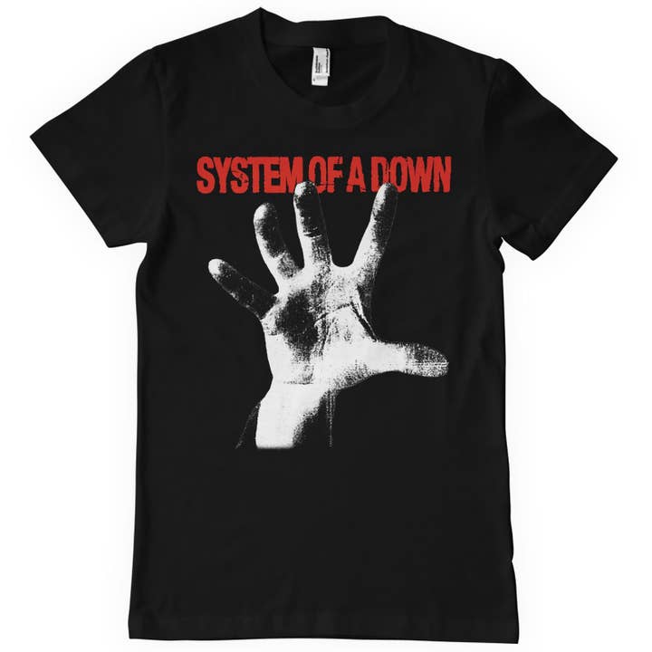 Black System Of A Down T-Shirt for wholesale on Faire