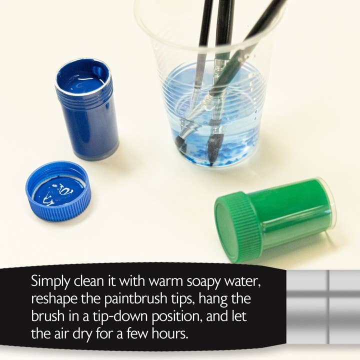 BAZIC Products - Wholesale Paint/Wax Brush - Paint Brush Round Natural Hair (12/Pack)3