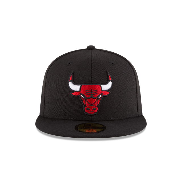 Rat City Sk8 Shop - Wholesale Flat Brim Cap - Men's - CHICAGO BULLS 59FIFTY NEW ERA RED LOGO BLACK FITTED HAT1