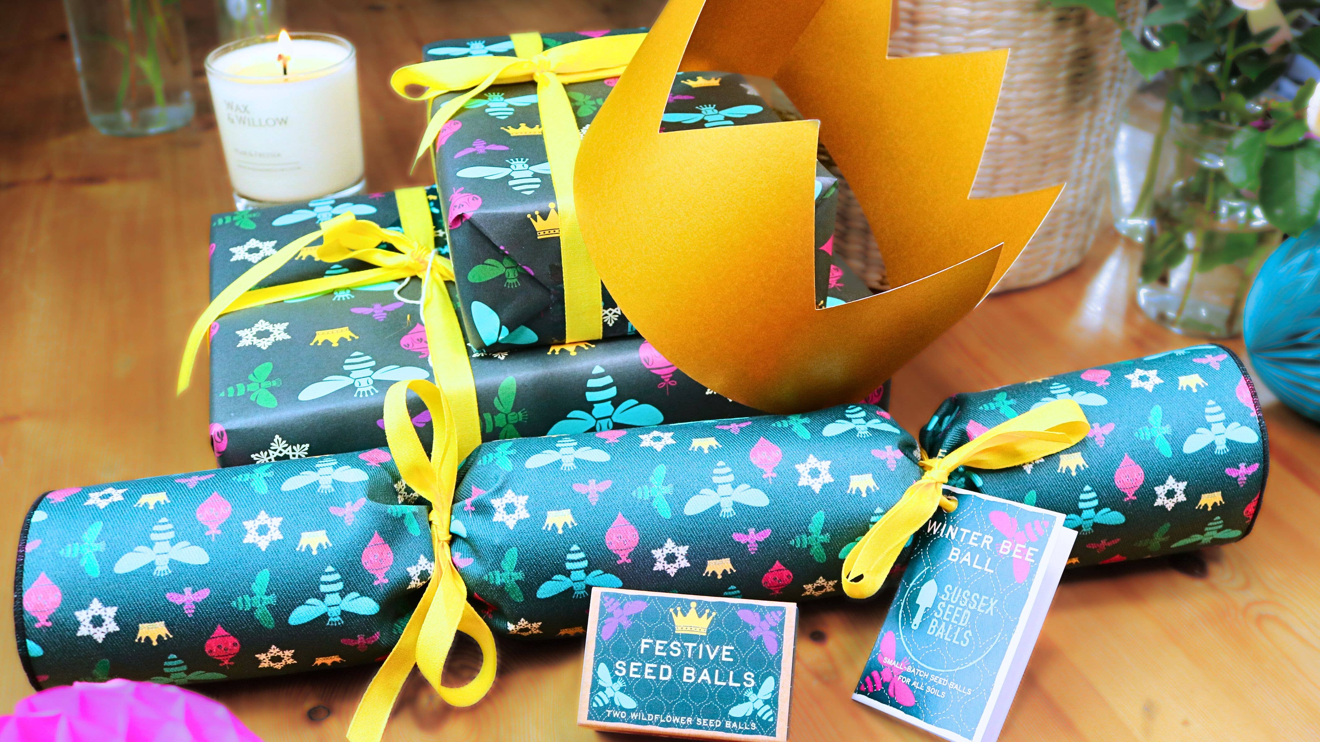 Sussex Seed Balls – wholesale Party gift – Festive Wildflower Seed Ball Gift Cracker4