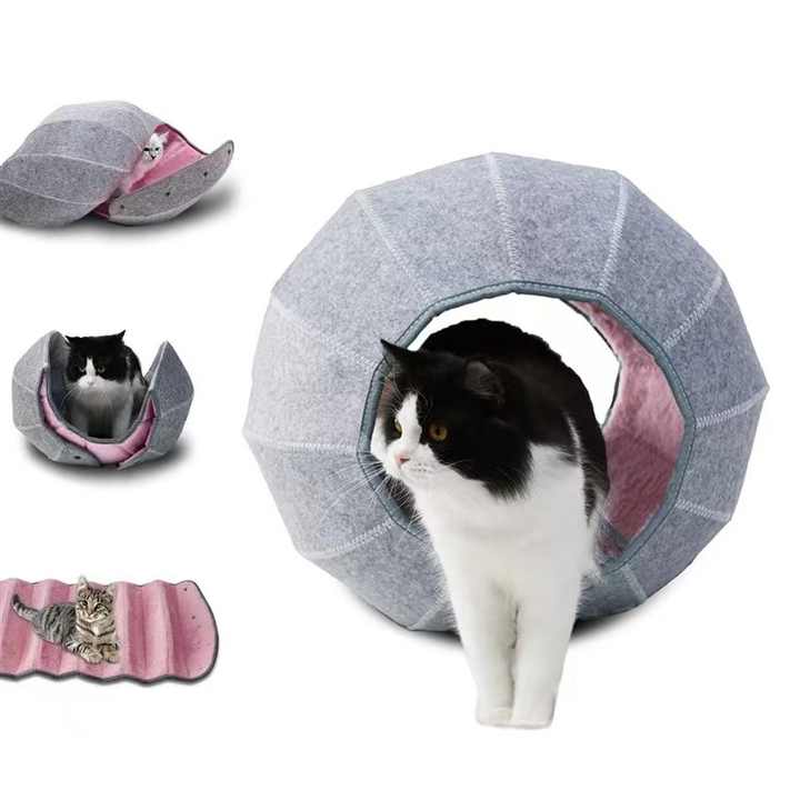 VIGOR - Vendita all'ingrosso Letto - Gatti - Tunnel per gatti pieghevole, resistente e confortevole per casa3