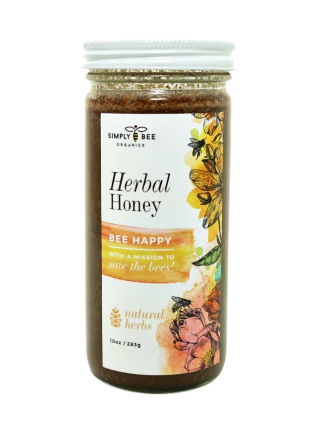 Biene Glücklicher Kräuterhonig für den Großhandel von Simply Bee Organics