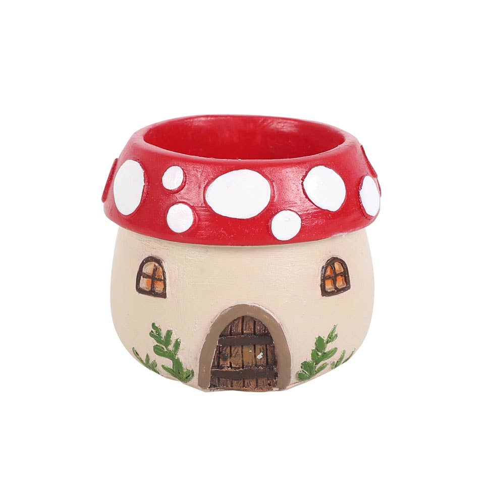 Something Different Wholesale - Wholesale Candle Holder - Mushroom House Resin Tealight Holder2