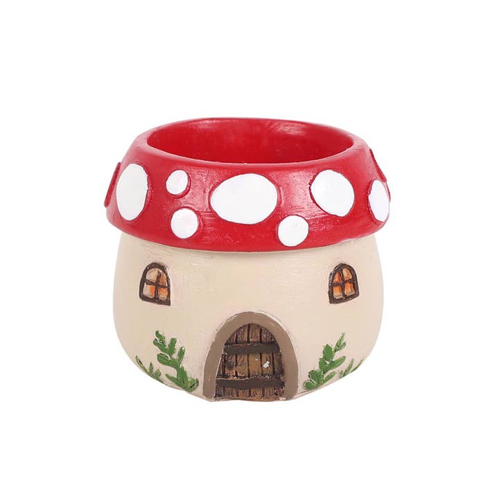 Something Different Wholesale - Wholesale Candle Holder - Mushroom House Resin Tealight Holder2