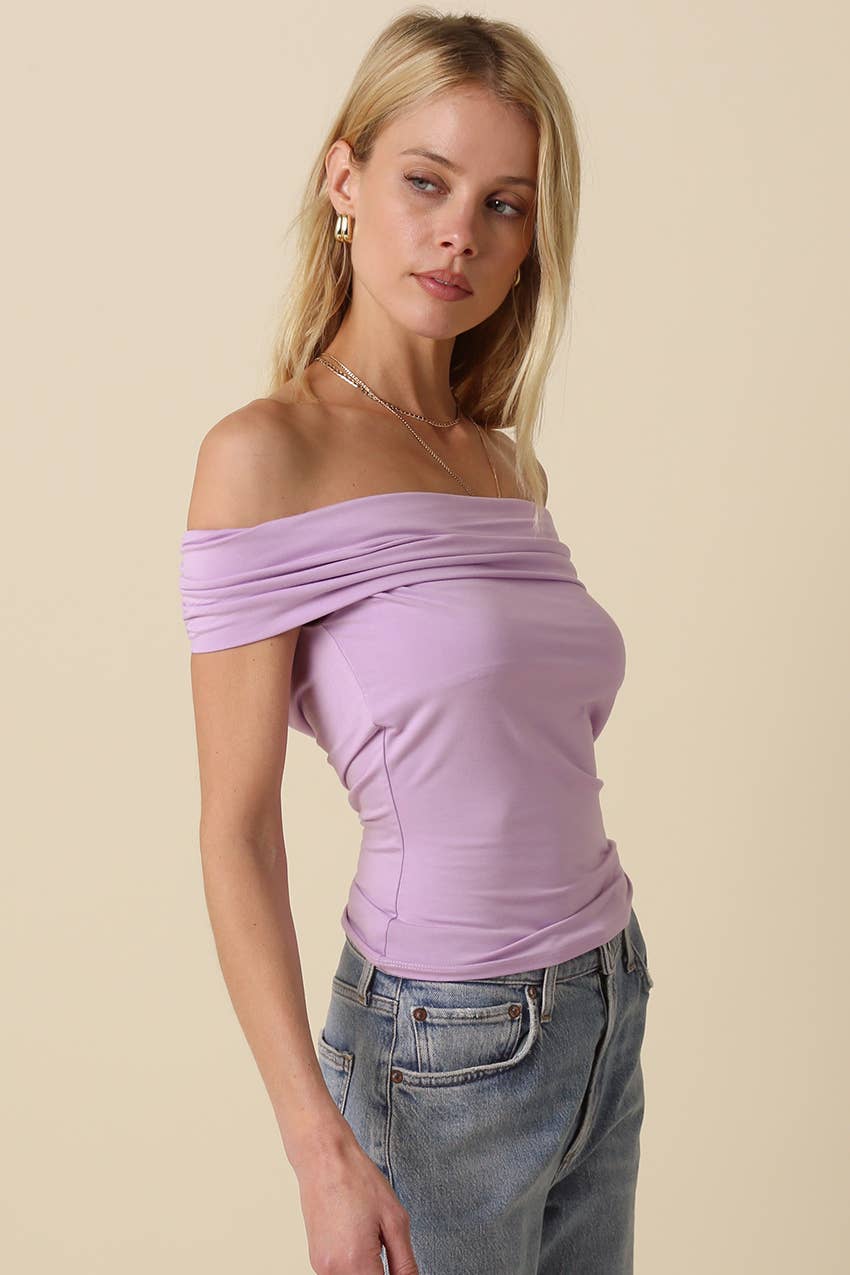 Olivaceous - Wholesale Knit Top - Women's - Leslie Off Shoulder Top9