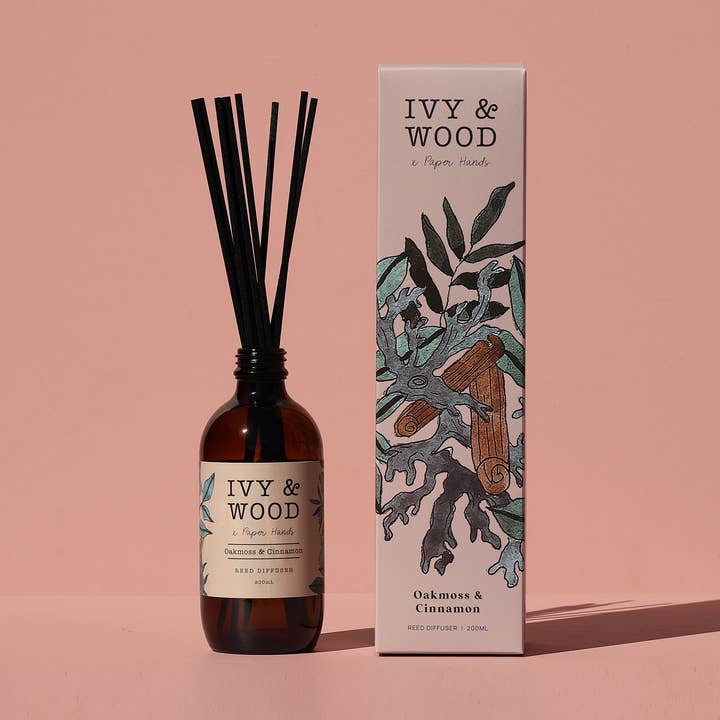 Ivy & Wood - Wholesale Reed Diffuser - Botanical: Oakmoss & Cinnamon Reed Diffuser