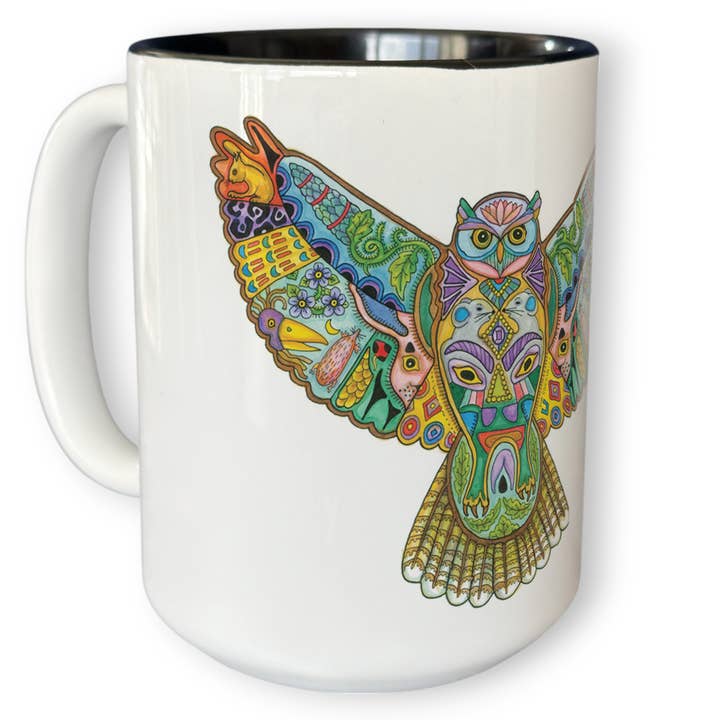 Great Horned Owl 15 oz Mug for wholesale by EarthArt International