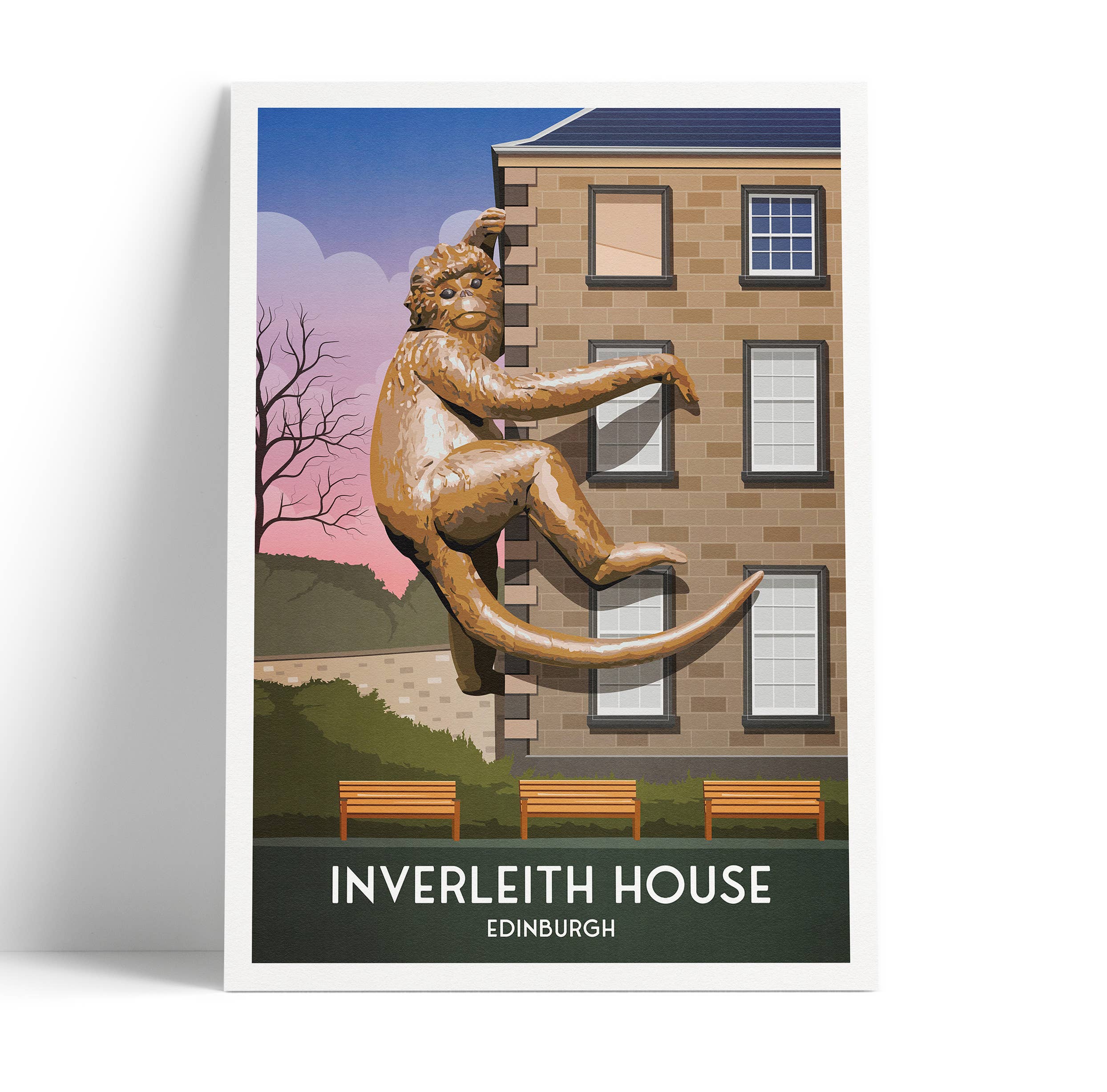 Printagonist – wholesale Art print – Inverleith House Print - Edinburgh Botanic Gardens0