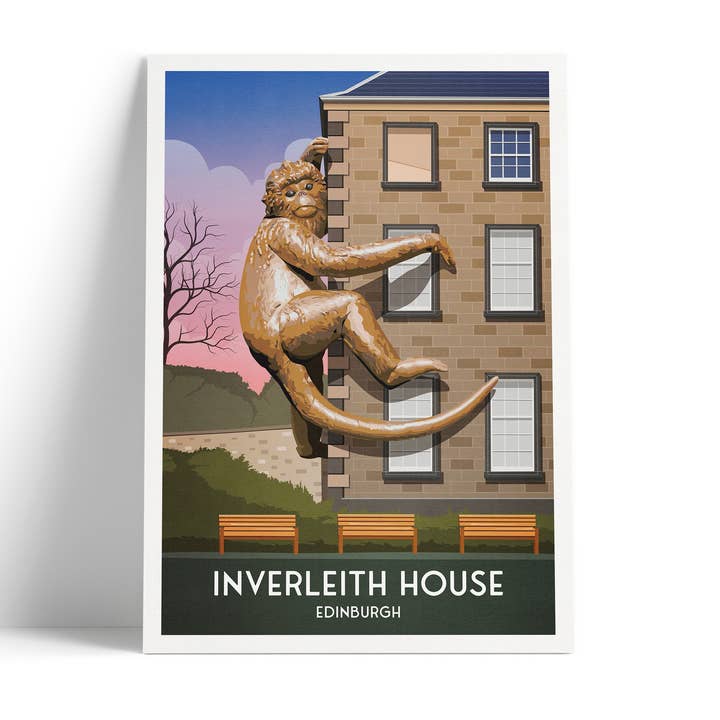 Printagonist – wholesale Art print – Inverleith House Print - Edinburgh Botanic Gardens