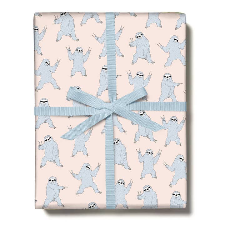 Confezione regalo con animali DANCING SLOTHS per lui e per lei per la vendita all'ingrosso da parte di Central 23 Cards