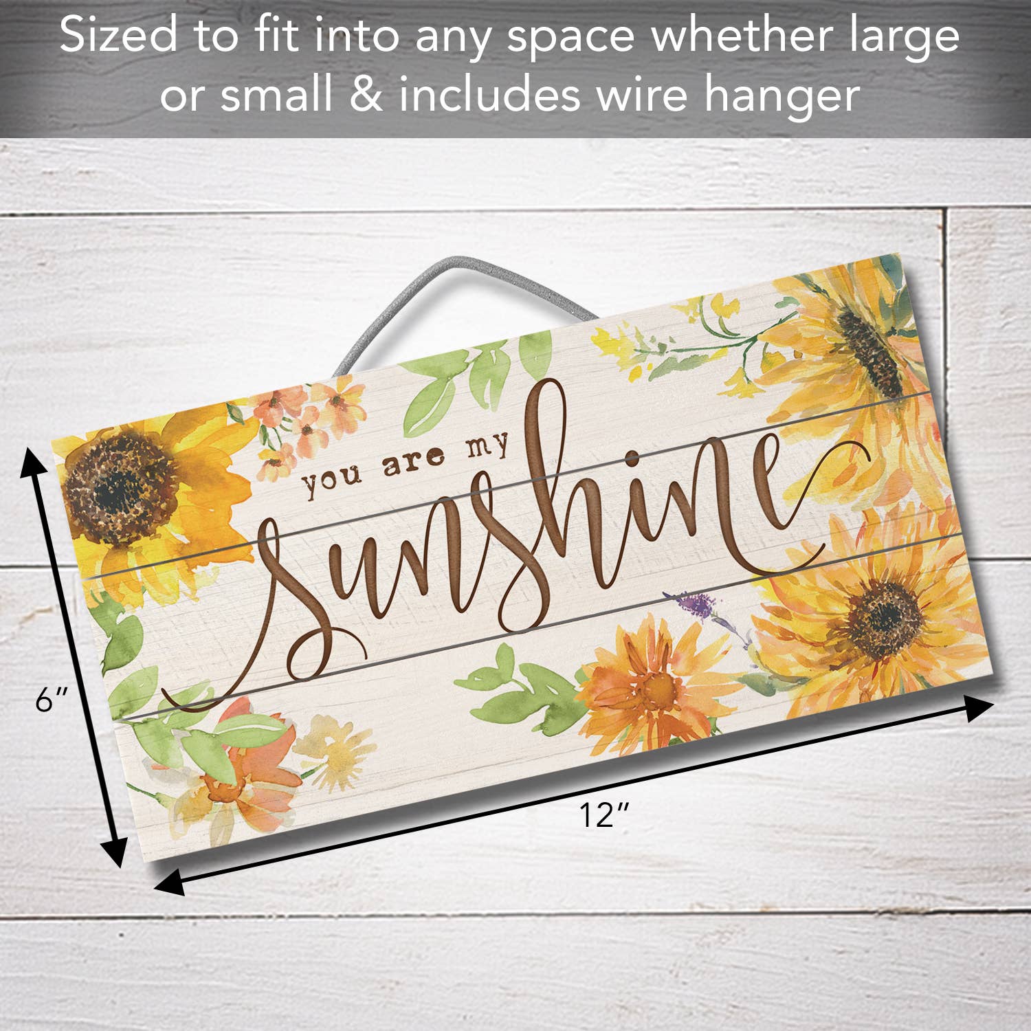 CounterArt/Highland Home/Thirstystone - Wholesale Sign - You Are My Sunshine Decorative Slatted Pallet Wood Sign4