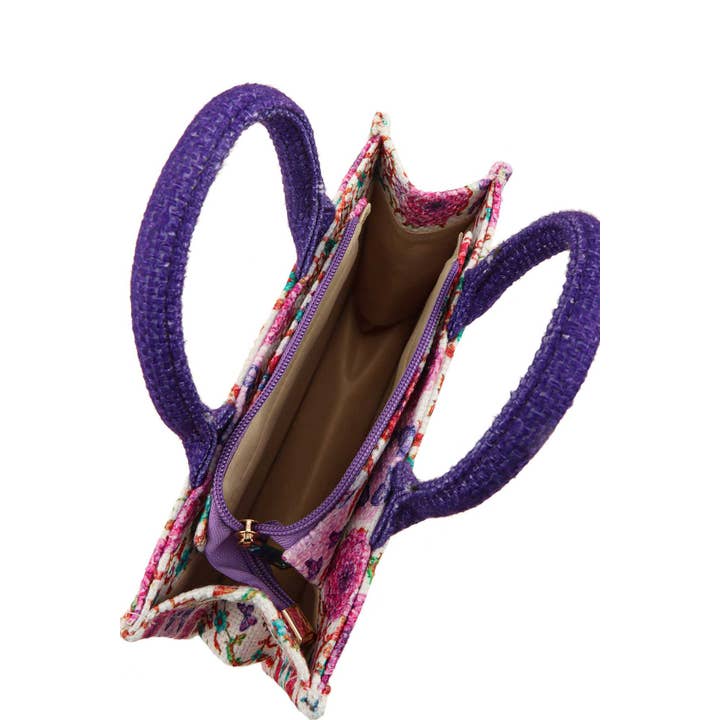 anbfashion - Wholesale Tote Bag - Women's - AMOUR FLOWER OBLIQUE BOOK SMALL TOTE BAG 22427