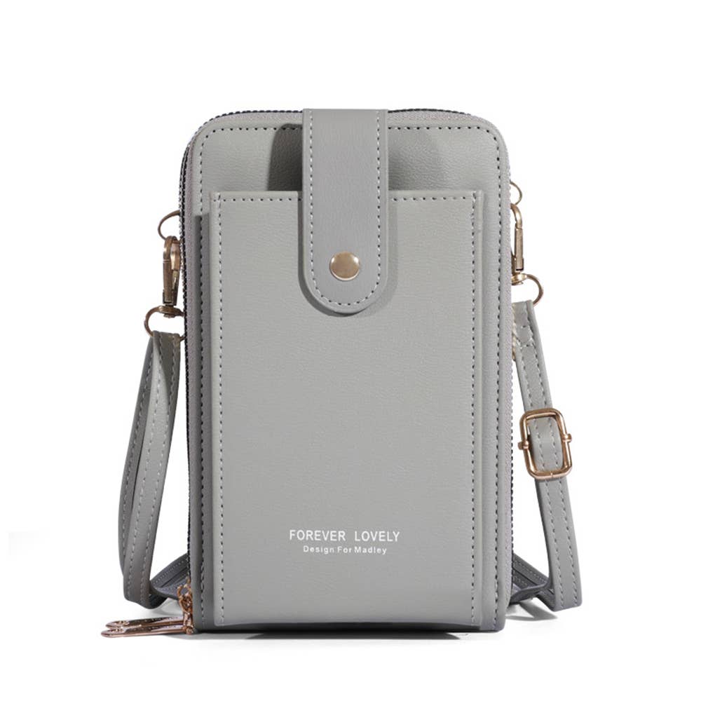 Wholesalesir - Wholesale Crossbody Bag - Women's - Solid Color Three-layer Phone Wallet3