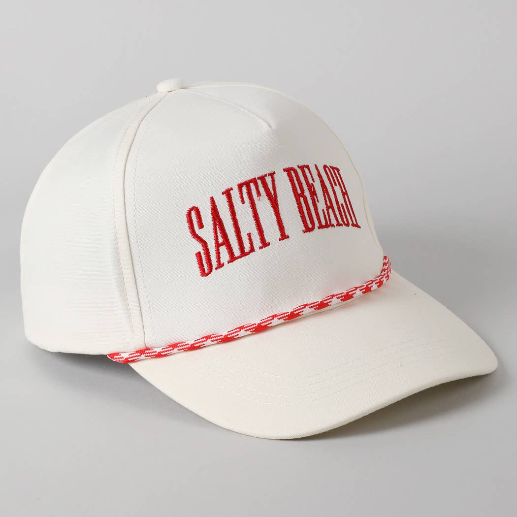Fashion City - Vendita all'ingrosso Cappellino  da camionista - Unisex - Cappello Trucker Ricamato con Scritta SALTY BEACH8